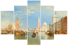 Obraz - Joseph Mallord William Turner, Venice the Dogana and San Giorgio Maggiore, reprodukcia (150x105 cm)