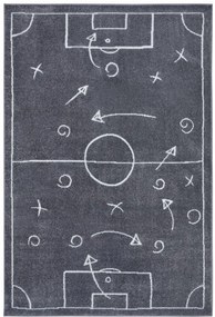 Detský koberec Hanse Home Adventures Gameplan tmavosivý