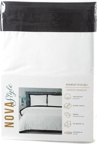 SATÉNOVÉ OBLIEČKY LAURA 200X220 CM, 2 KS 70X80 CM BIELE