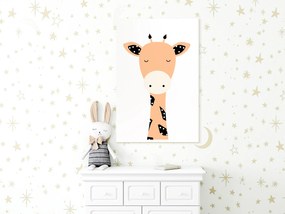 Artgeist Obraz - Funny Giraffe (1 Part) Vertical Veľkosť: 80x120, Verzia: Premium Print