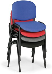 Antares Konferenčná stolička VIVA, čierne nohy, červená