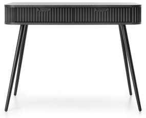 Toaletný stolík Zova 103 cm čierny/čierny rám