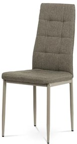 Jedálenská stoličky DCL-397 CRM2, látka krémová / kovové nohy matný lak