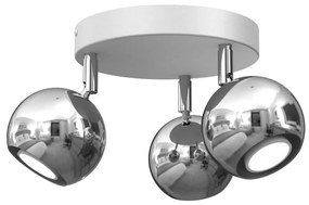 Bodové svietidlo COMET 3xGU10/8W/230V biela/lesklý chróm