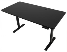 Výškovo nastaviteľný elektrický stôl BestBerg BBAT-16BB / rozmer 160x80 cm / výška 85-130 cm / čierny