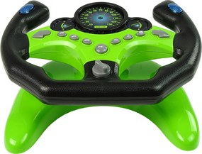 LEAN Toys Sada volantov Kľúče na volante Zvuk Svetlá Zelená