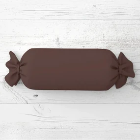 Biante Vankúš valec bonbon Rongo RG-042 Hnedý 15x40 cm