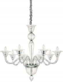 Závesné svietidlo Ideal Lux Brigitta SP8 transparente 199382 E14 8x40W 89cm