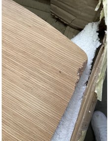 AKCIA Jedálenský stôl VITRO II s doskou v dekore dub 120(160)x80, rozkladací II. akosť