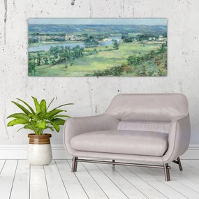 Obraz - Theodore Robinson, The Valley of the Seine, From the Hills of Giverny, reprodukcia (120x50 cm)