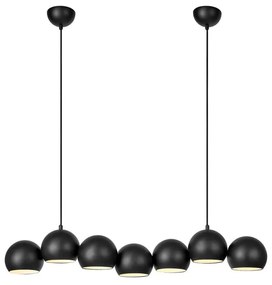 Čierne závesné svietidlo s kovovým tienidlom Cupolo – Markslöjd