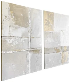 Obrazy s ručne maľovanými prvkami v súprave 2 ks 50x70 cm Sail – Styler