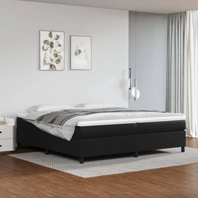 Rám na boxspring posteľ, čierny 200x200 cm, umelá koža 3121065