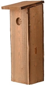 Búdka pre ďatľa Smart, 53,5x18x22 cm, drevo, hnedá