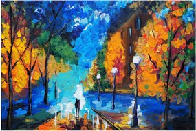 Obraz - Milenci, Pointilizmus (90x60 cm)