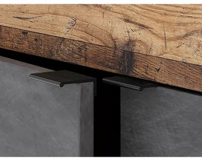 Komoda RUNEA temno rjava/antracit