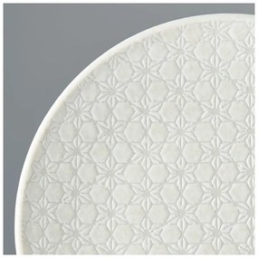 Biely keramický tanier Mij Star, ø 25 cm