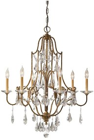 Feiss FE-VALENTINA6 - Luster na reťazi VALENTINA 6xE14/60W/230V
