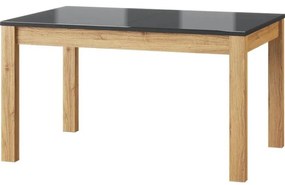 Rozkladací stôl Kama 136/210x90cm dub camargue/čierna mat
