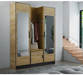 Predsieňový nábytok Roj 12 craft + Kronos 01 medová