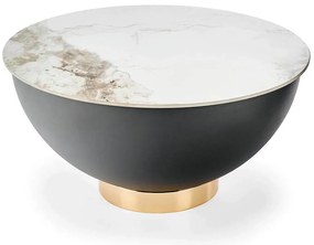 Konferenčný stolík Cecilia biela mramor/sivá 73