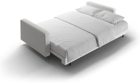 Svetlosivá rozkladacia/s úložným priestorom pohovka z textílie buklé 222 cm Bali – Cosmopolitan Design
