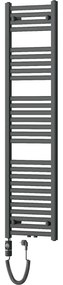 Mexen Hades, elektrické vykurovacie teleso 1500 x 400 mm, 600 W, antracitová, W104-1500-400-2600-66