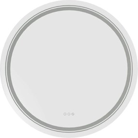 Kúpeľňové zrkadlo DOVER 80 cm strieborné
