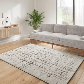 Krémovobiely koberec 133x190 cm Ceres – Universal