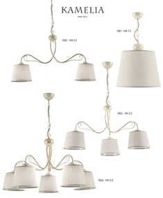 Jupiter 1351 KM 1 E - Luster na reťazi KAMELIA 1xE27/60W/230V