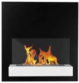 Závesný biokrb na stenu BIELY SO SKLOM 45x47x17