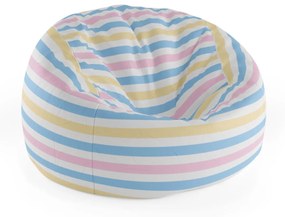 Sablio Sedací vak Cocoon Farebné pruhy - 115 x 75 cm x 45 cm