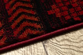 Koberec ORIENT 5132 so strapcami / orientálny, bordový / čierny