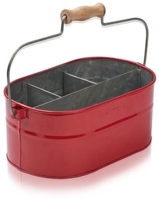 Humdakin Plechový úložný box System Bucket Red