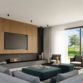 Sollux SL.1001 - Bodové svietidlo LAGOS 1xGU10/10W/230V 20 cm čierna