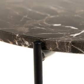 Odkládací stolek Avila II hnědý mramor