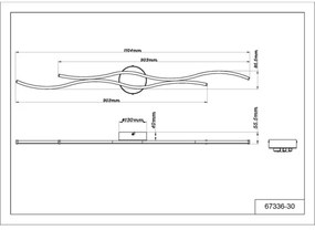 Globo 67336-30 - LED Stropné svietidlo BOYD LED/30W/230V 3000K