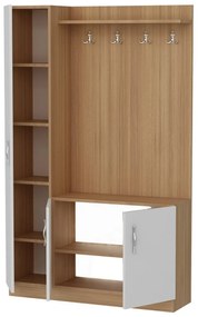 Predsieňová zostava Naturel White and Teak