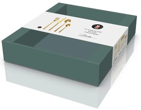 Oceľový príbor v mosadznej farbe 16 ks Brass – Bitz