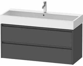 DURAVIT Ketho 2 závesná skrinka pod umývadlo, 2 zásuvky, 1184 x 460 x 549 mm, grafit matný, K25279049490000