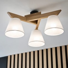 Prisadený luster ANTONIO 3xE14/40W/230V dub