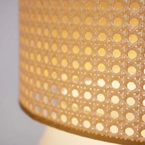 Luster na lanku GRENADA 1xE27/20W/230V pr. 40 cm béžová