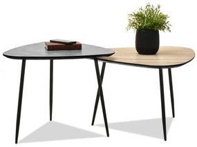 Konferenčný stolík Rossi Zest Xl (sonoma + čierna). Vlastná spoľahlivá doprava až k Vám domov. 1111866