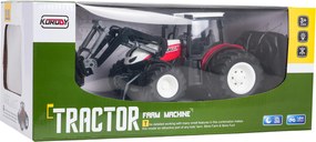 Ramiz Červený RC traktor s prívesom na prepravu zvierat na diaľkové ovládanie