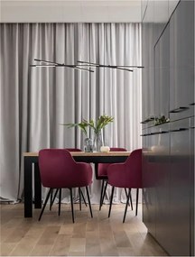 LED luster Raccio 115 čierne