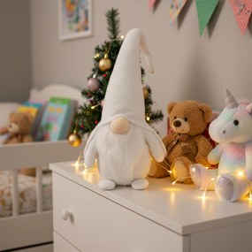 Tutumi - Vianočný trpaslík 50cm YX068, biela, CHR-09547