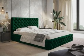 Dizajnová čalúnená manželská posteľ MAISON 160 x 200