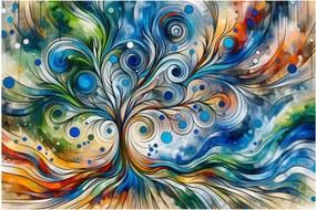 Obraz – Farebný energetický strom (90x60 cm)