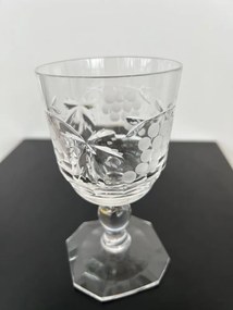 Broušená sklenice na noze, Glamour Crystal, 180 ml, 1 ks
