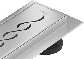 Mexen Flat M18 lineárny odtok 80 cm, inox - 1023080-15